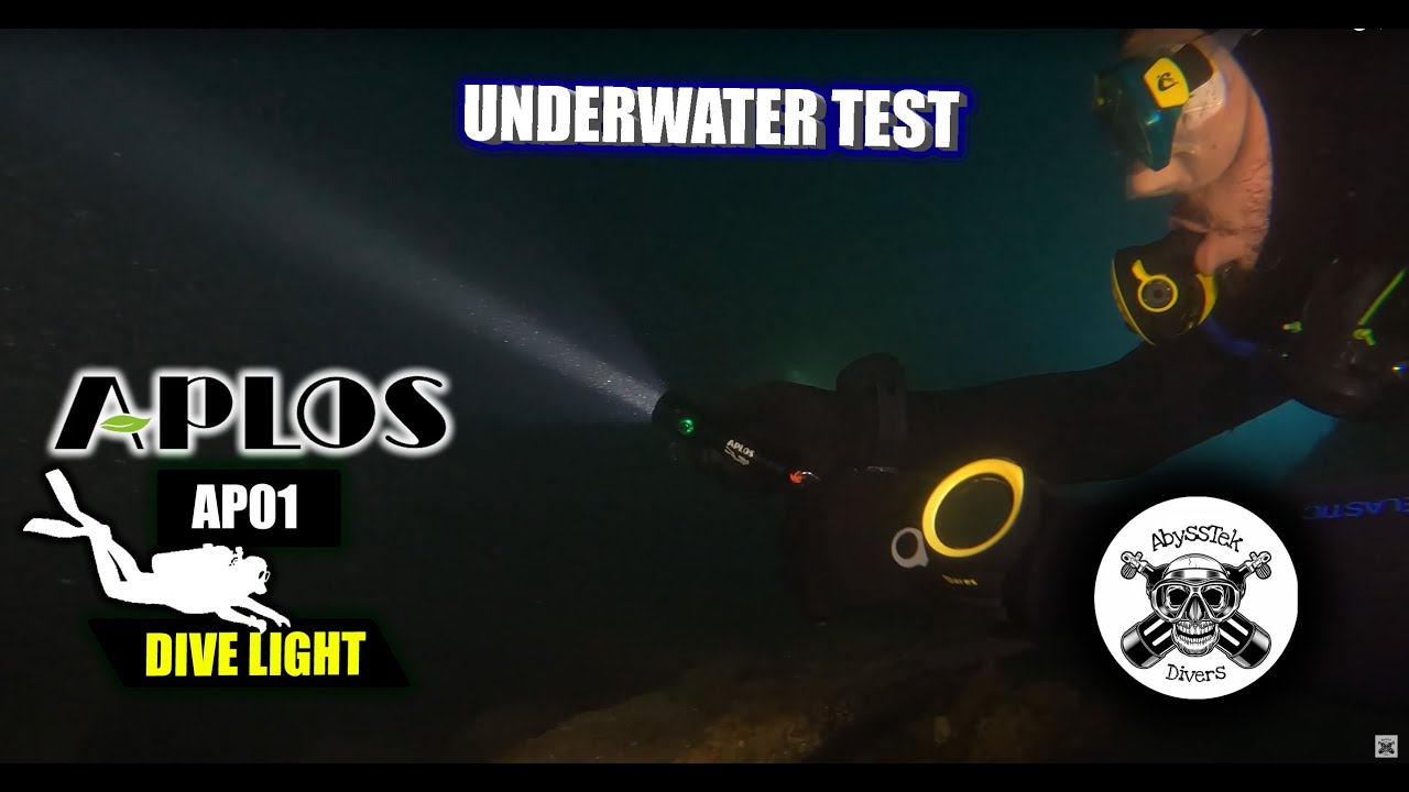 APLOS AP01 DIVE LIGHT UNDERWATER TEST