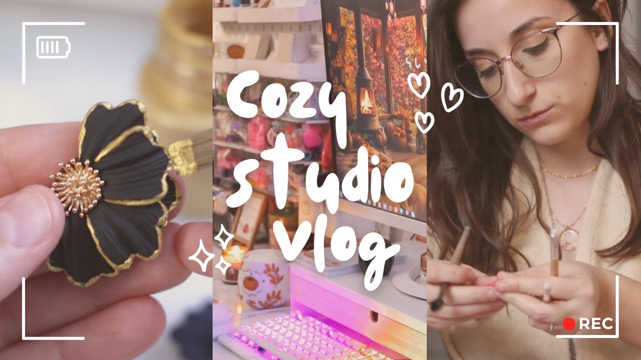 Cozy studio vlog #1 Cr&eacute;ation de mes bijoux artisanaux ✿ #studiovlog #cozystudio