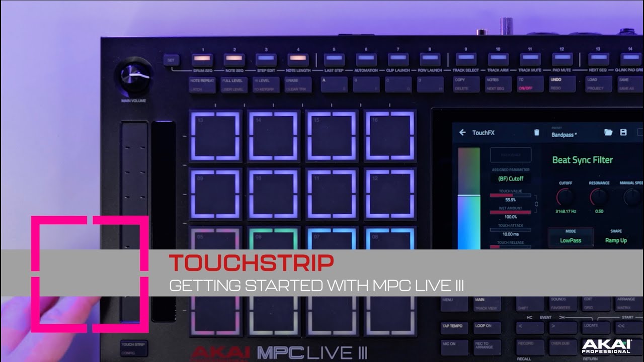 Начало работы с MPC Live III | Touchstrip
