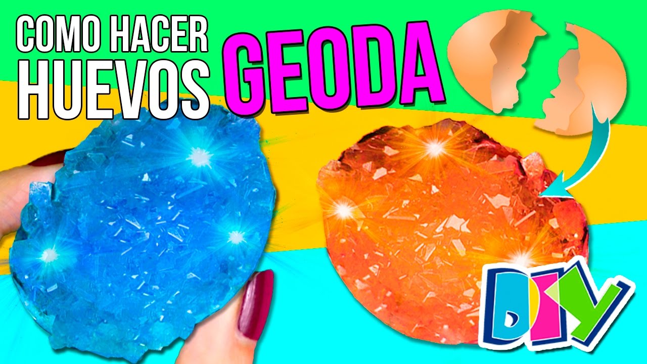 C&oacute;mo hacer 💎 HUEVOS GEODA 💎 &iexcl;&iexcl;CRISTALES en un huevo!! * EXPERIMENTOS CASEROS f&aacute;ciles para ni&ntilde;os