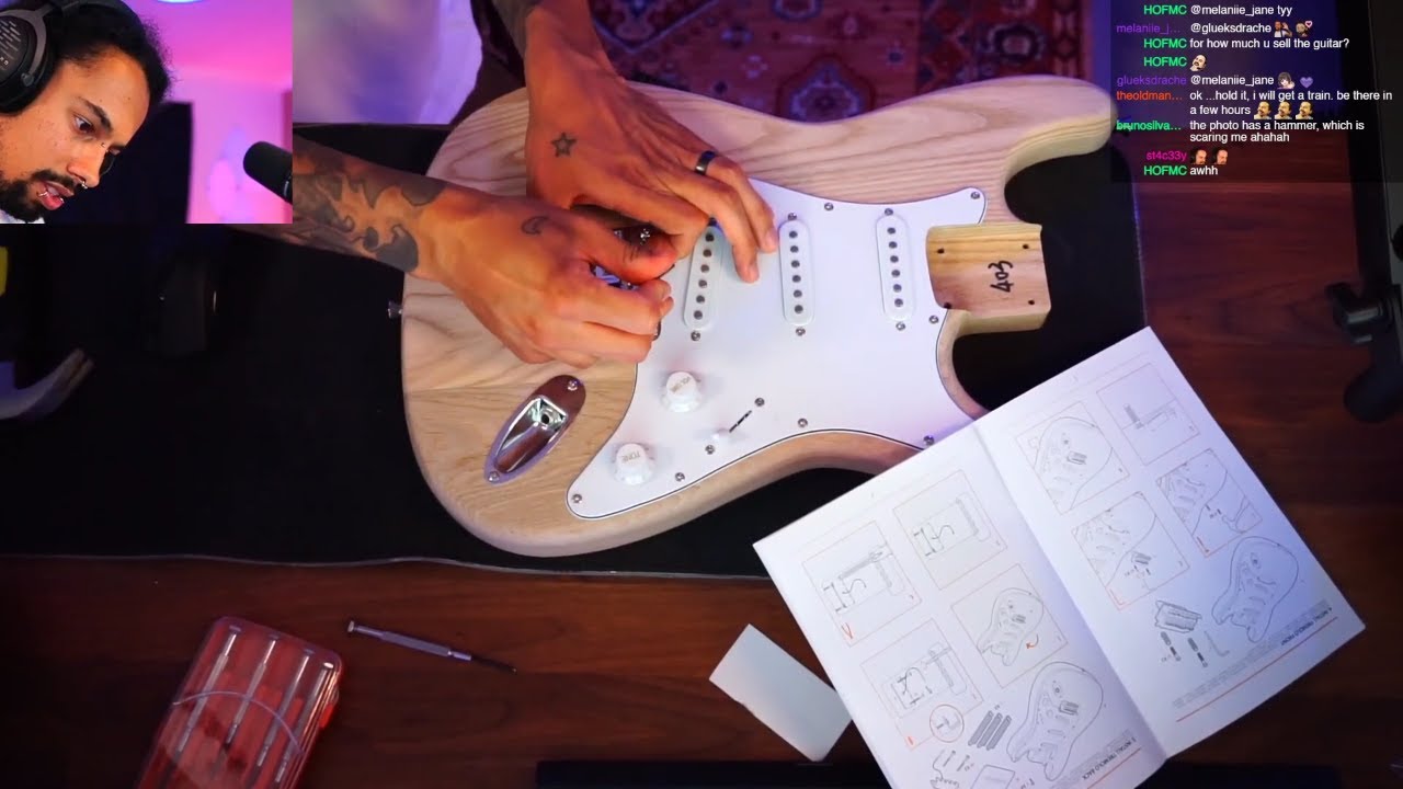 BUILDING A GUITAR! | Gear4Music Sponsored Stream! | 29th June 2024 | Full Twitch VOD