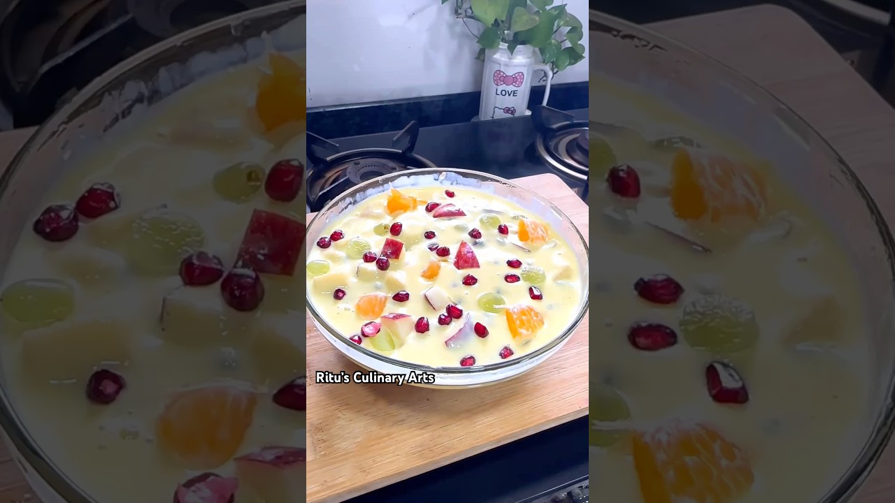 Easy Fruit Custard #ritusculinaryarts #viralvideo