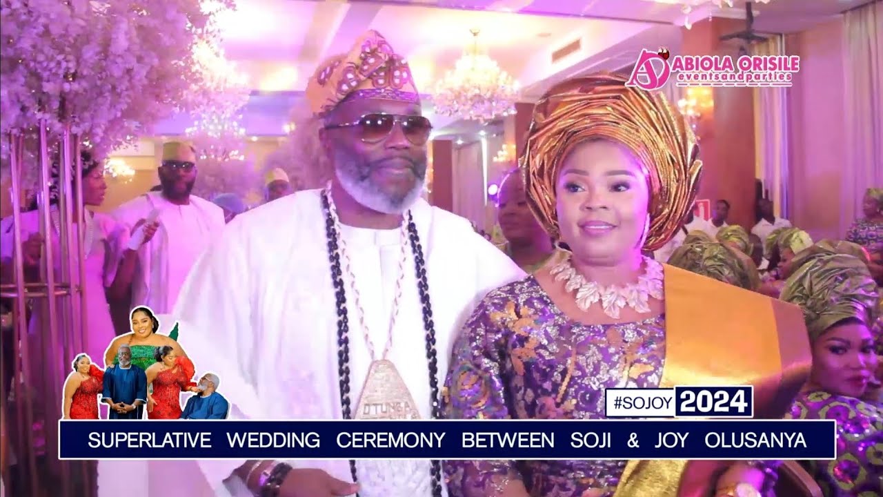 One in town!! As U.S Bizman, Otunba SOJI Olusanya ties the knot with Lagos Celeb Babe Joy in style.