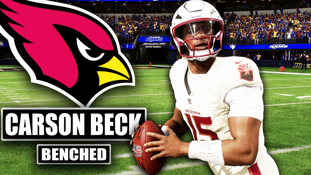 Карсона Бека посадили на скамейку запасных... Madden 27 Arizona Cardinals Franchise, эп. 13