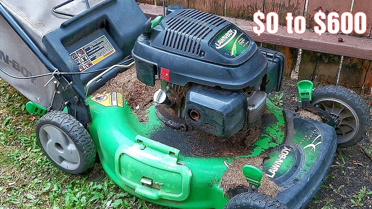 Starting Forgottern Free Lawn Mower After 15 years - Complete Process Restoration