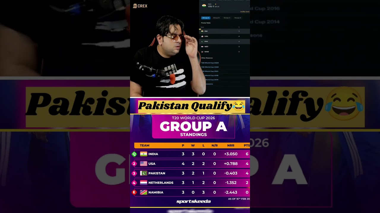 Pakistan Qualify 😂 #indvspak #pakistan #pakistani #t20worldcup #cricket #t20worldcup2026