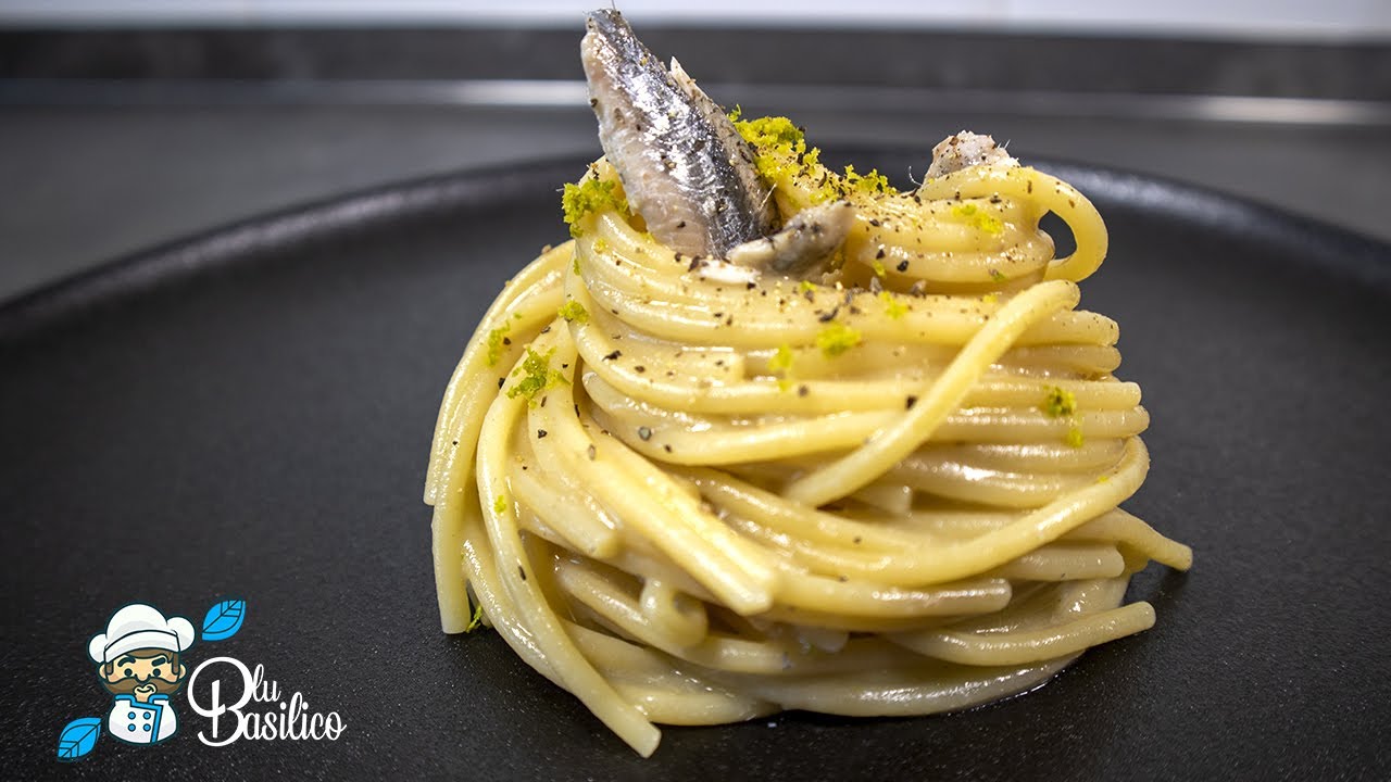 Spaghetti burro alici e lime