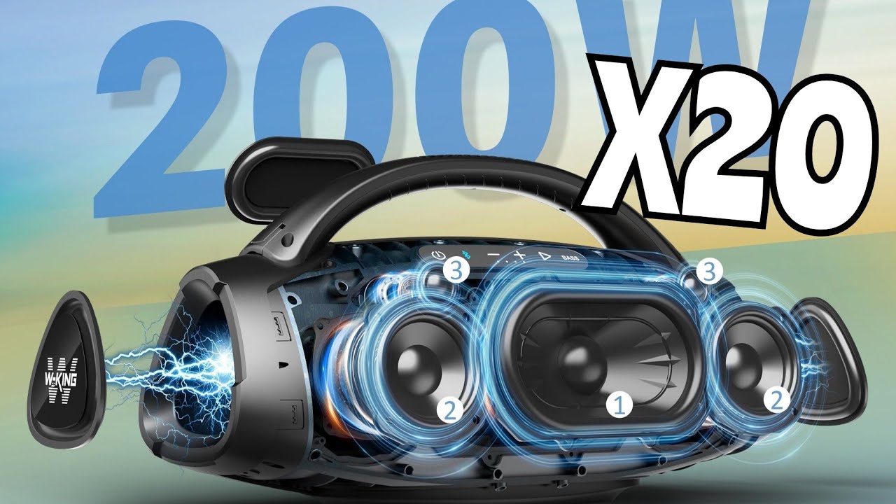 W-KING X20 200Watts Portable Wireless Speaker Overview 2024🔥😱