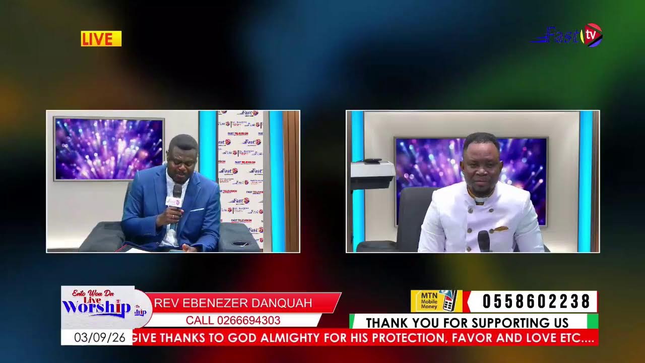 ENTO WOA DA LIVE WORSHIP EP 32  LIVE ON FAST TV WITH REV. ASANTE