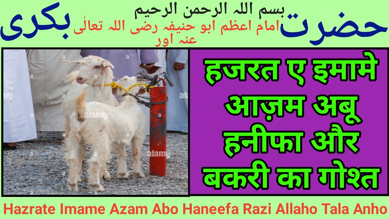 Chori Ki Gai Bakri Or Hazrate Imame Aazam Abu Haneefa Razi Allaho Ta-a-la Anho
