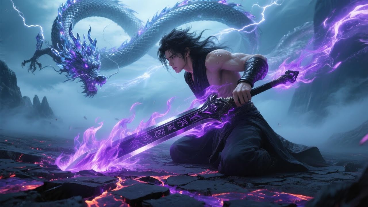 ¡Sellada por siglos, la espada ardiente despierta con su sangre, y el dragón eterno
