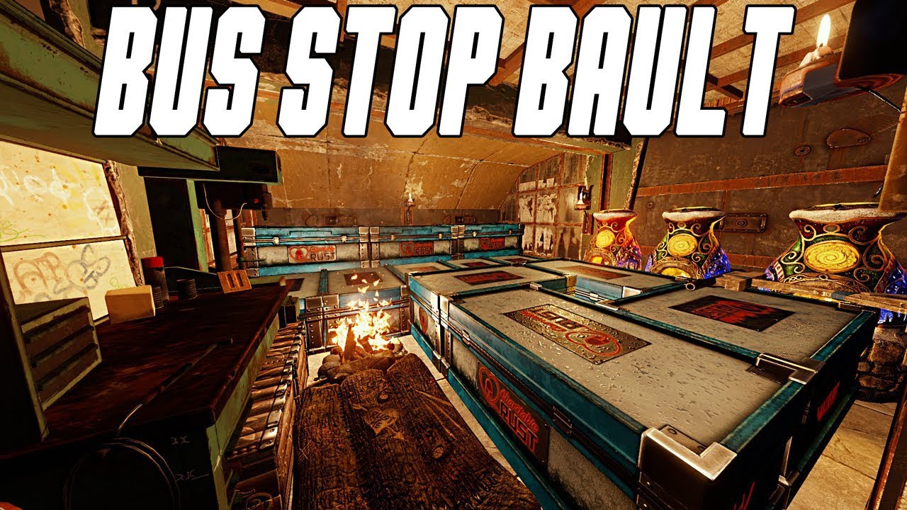 Bus Stop Bunker Vault! (Rust Build)