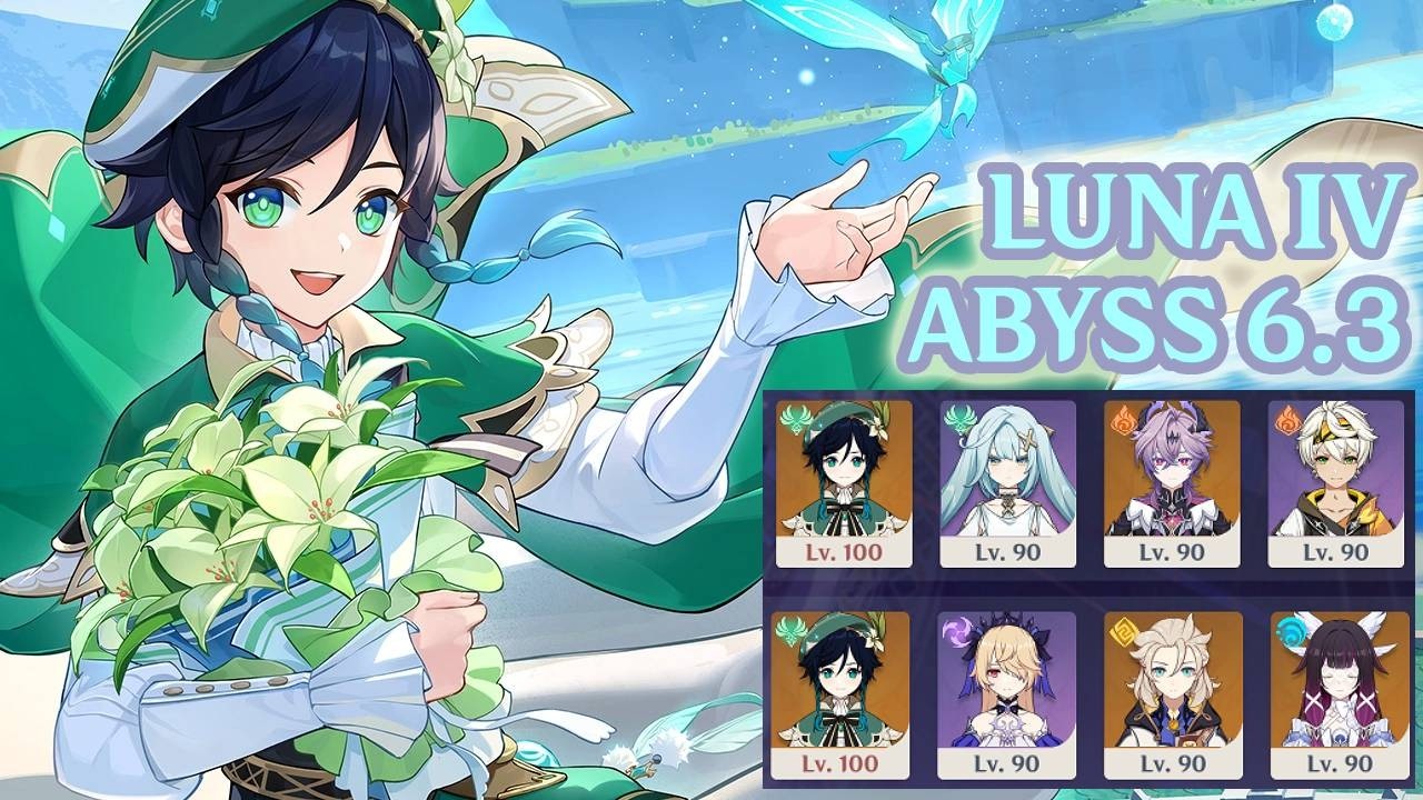 Venti Spreads Love on Valentine's Day - 6.3 Abyss Floor 12 (Luna IV) - Genshin Impact