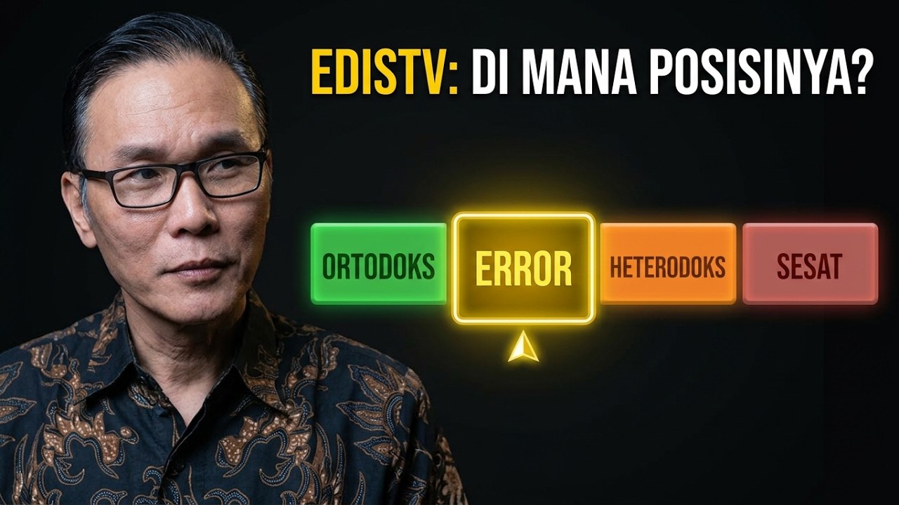 Apakah EdisTV sesat? Tinjauan menurut Aliran Reformed atas “Penyaliban Kristus Adalah Rencana Iblis”
