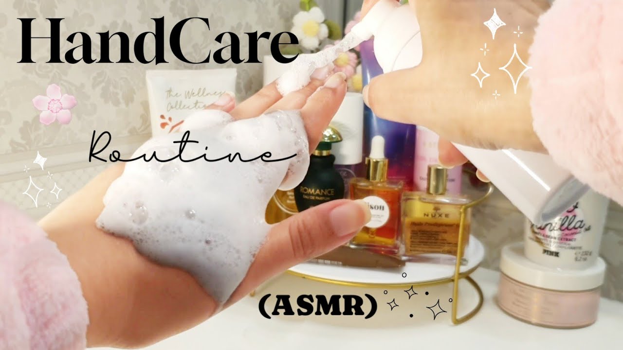 ASMR HandCare Routine🌸✨️ Handcare ASMR/ Manicure at Home 🤍#handcare  #manicure  #selfcare #nailcare