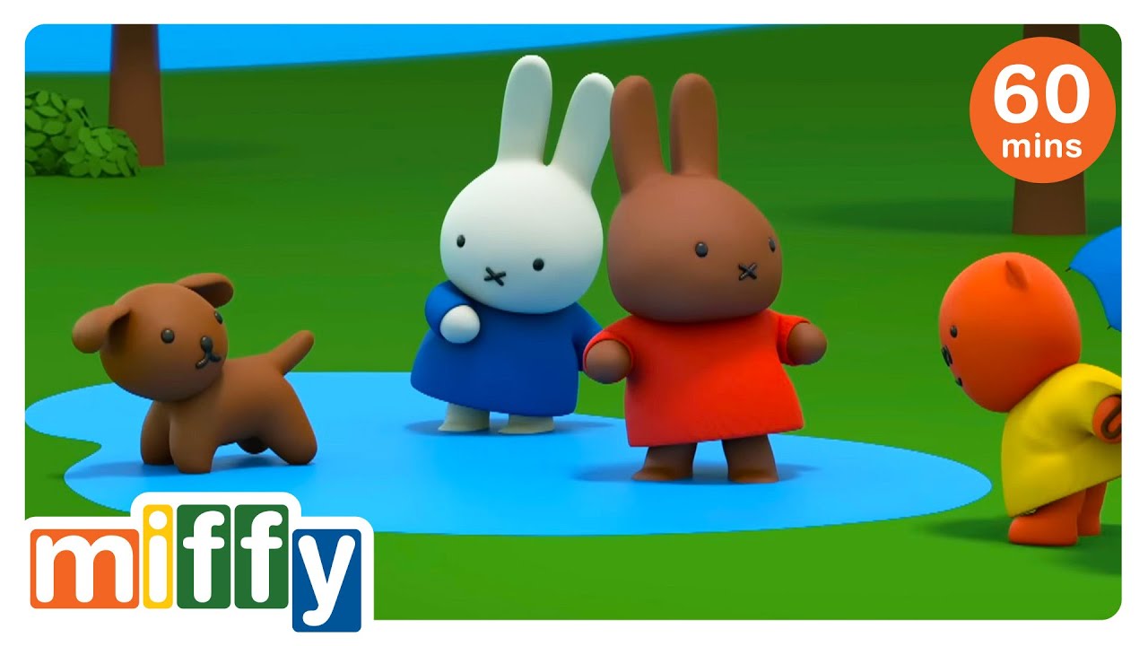 Miffy and Friends Play in the Puddle! | Miffy | Cartoons for kids