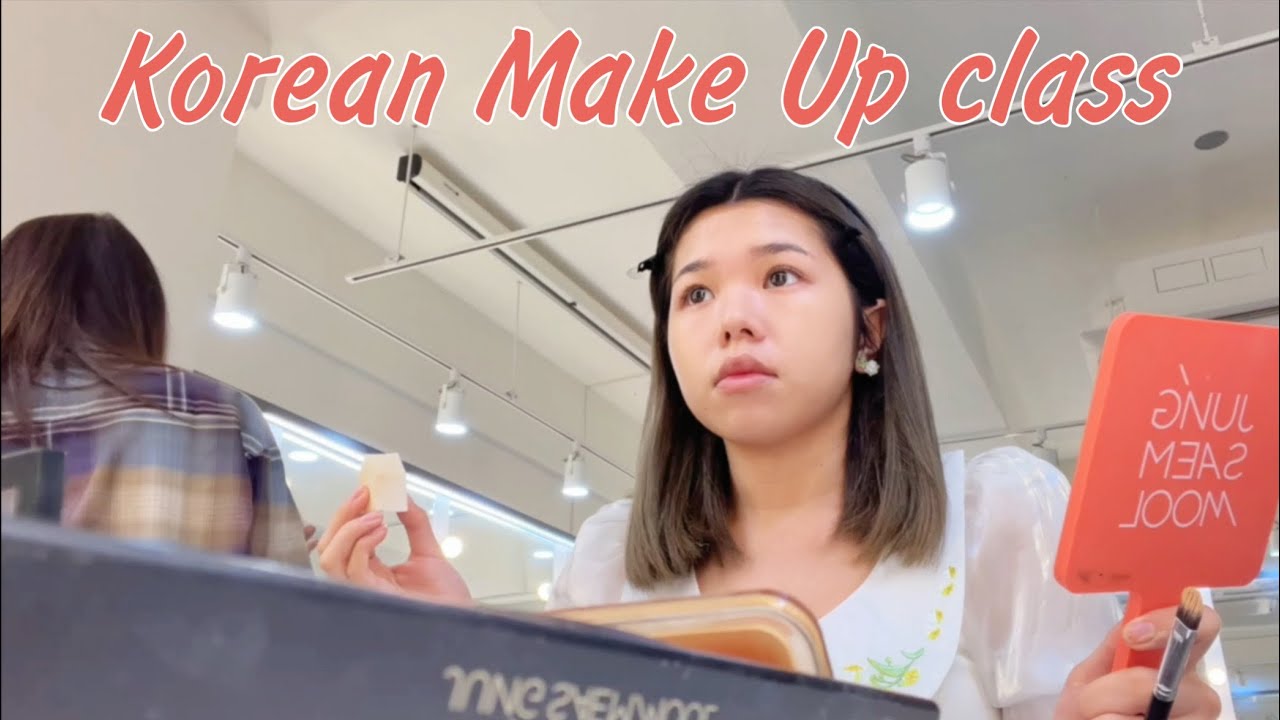 Korean Make Up class Vlog | JSM class vlog | Sreynea ស្រីនា