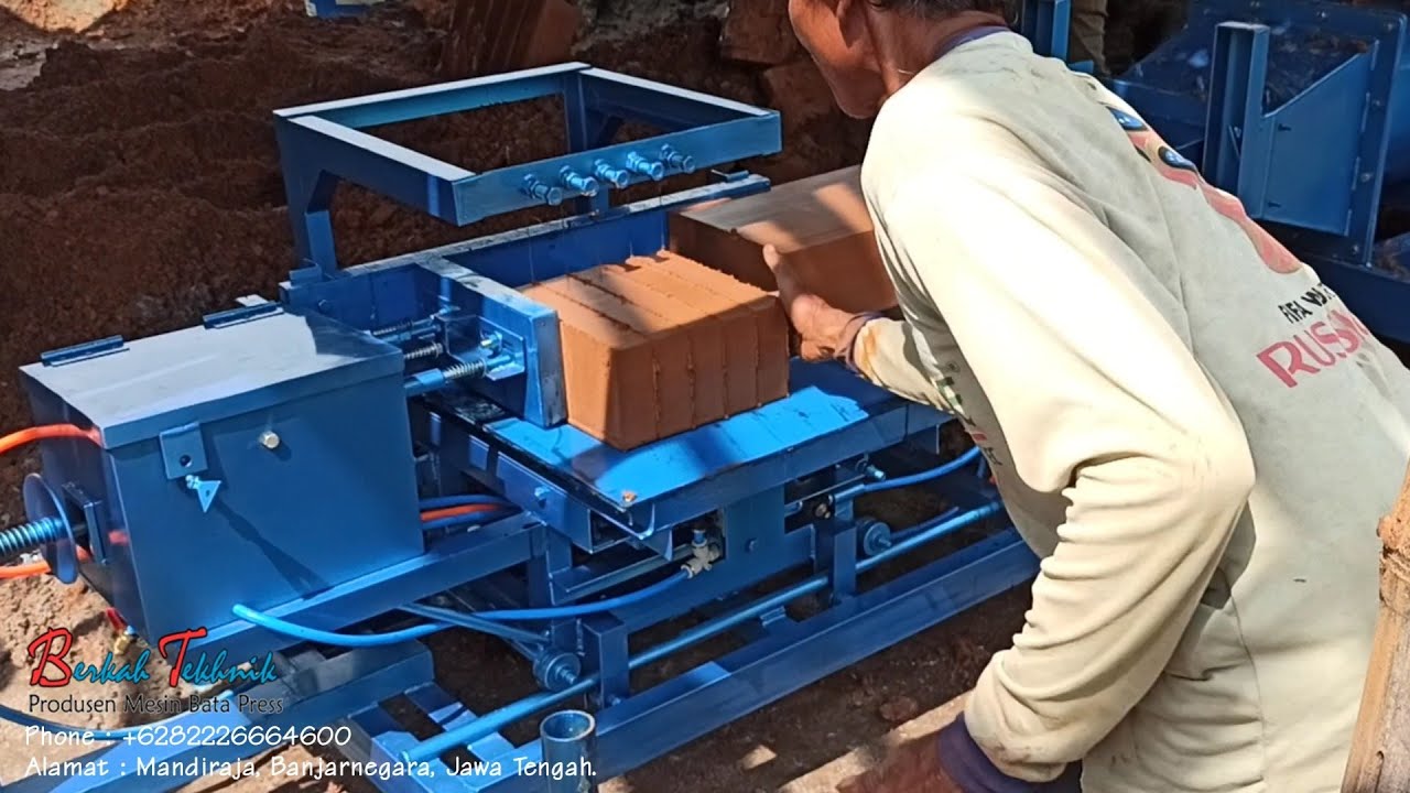 Mesin Cetak Bata Merah Press Otomatis , Cepat dan Kualitas Terbaik