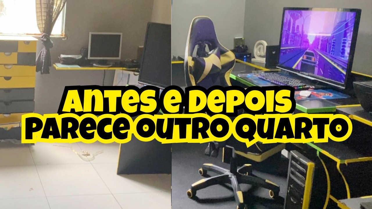 Você Não Vai Acreditar Nesse Antes e Depois do quarto Gamer 😱🔥 /  Rotina diferente por aqui hoje!