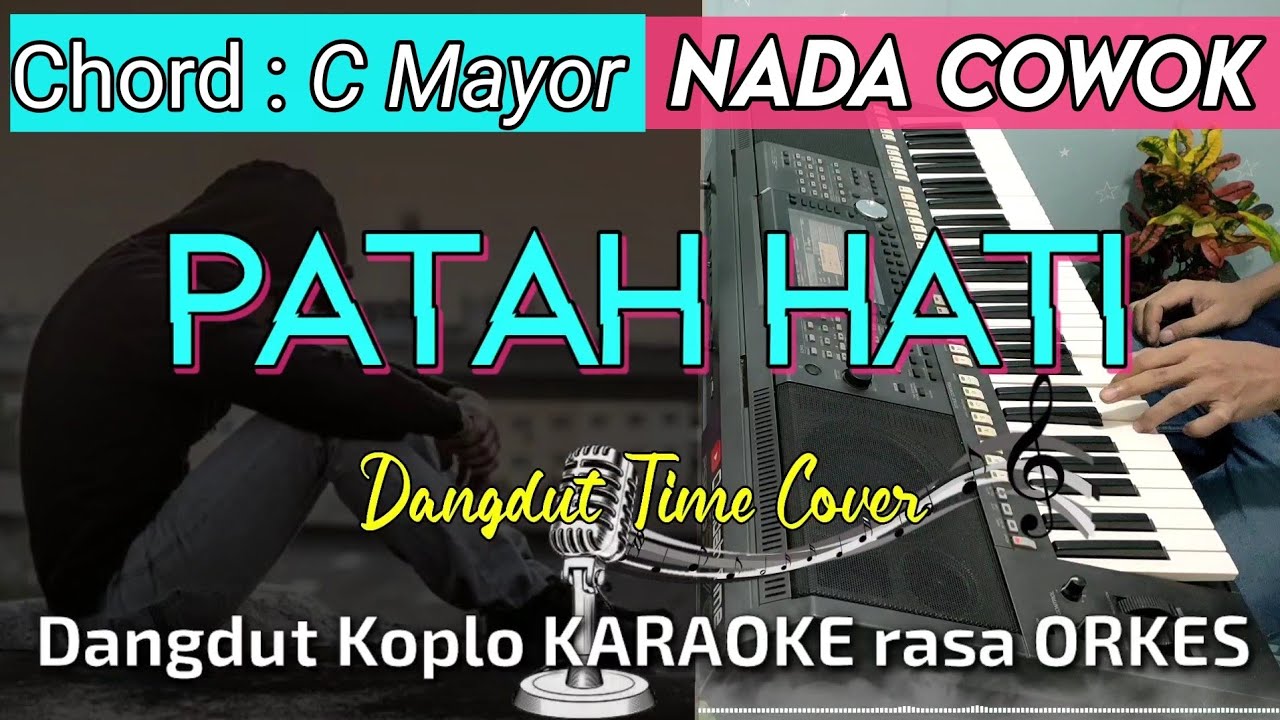 PATAH HATI - Rhoma Irama Dangdut Koplo KARAOKE rasa ORKES || Nada Cowok