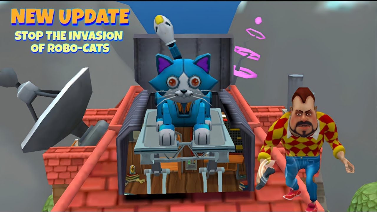 NEW UPDATE STOP THE INVASION OF ROBO CATS | Dark Riddle