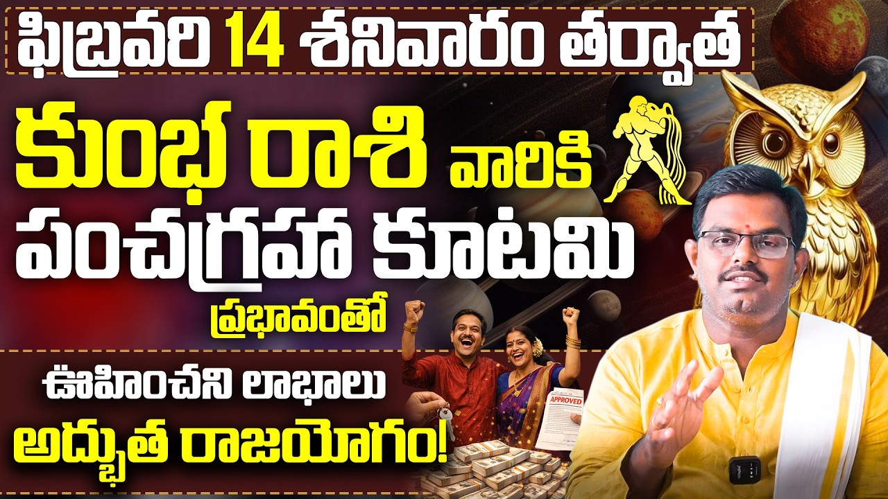 Kumbha Rasi Phalalu Telugu | Aquarius Sign | Kumbha Rashi Vara Phalalu | Nittala Phani Bhasker