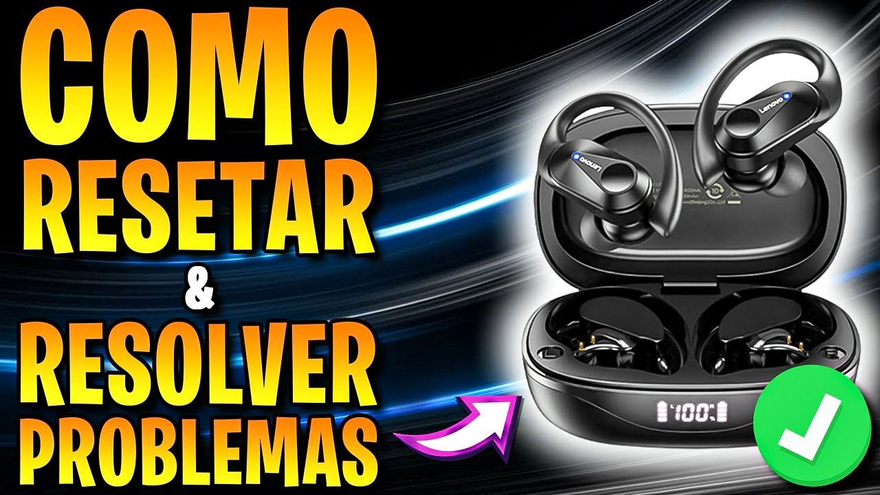 Lenovo LP75 não conecta, só 1 lado funciona, não carrega? Aprenda a resolver ✅ (Resetar Lenovo Lp75)