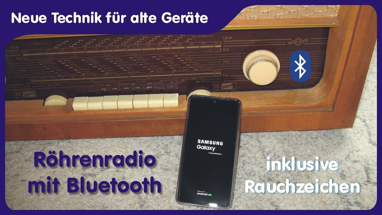 Röhrenradio mit Bluetooth Modul VHM-314 und ungewollte Rauchsignale