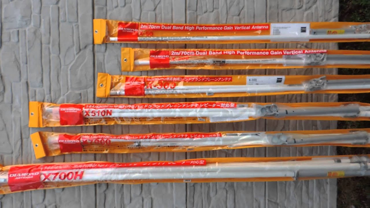 Антенны Diamond X-50, X-200, X-300, X-510N, X-700H, X-7000