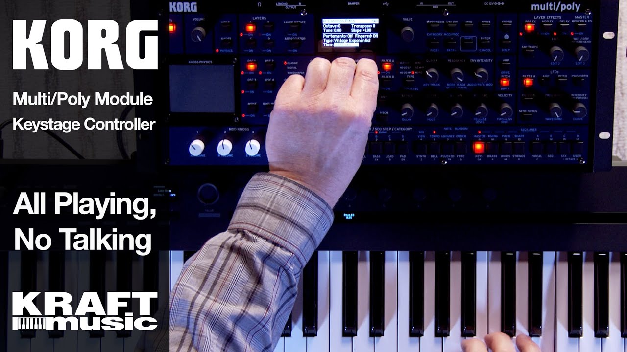 Korg Multi/Poly Module and Keystage Controller - All Playing, No Talking