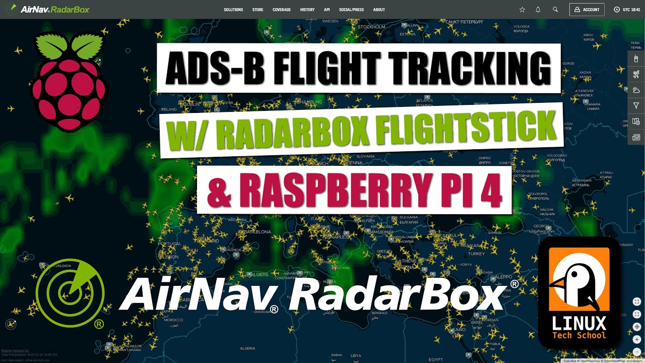 Flight Tracking with Radarbox Flightstick, Raspberry Pi 4 and Linux