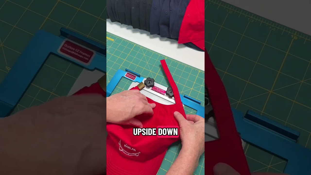 How To Embroider Over The Curve On The Back Of A Cap 
