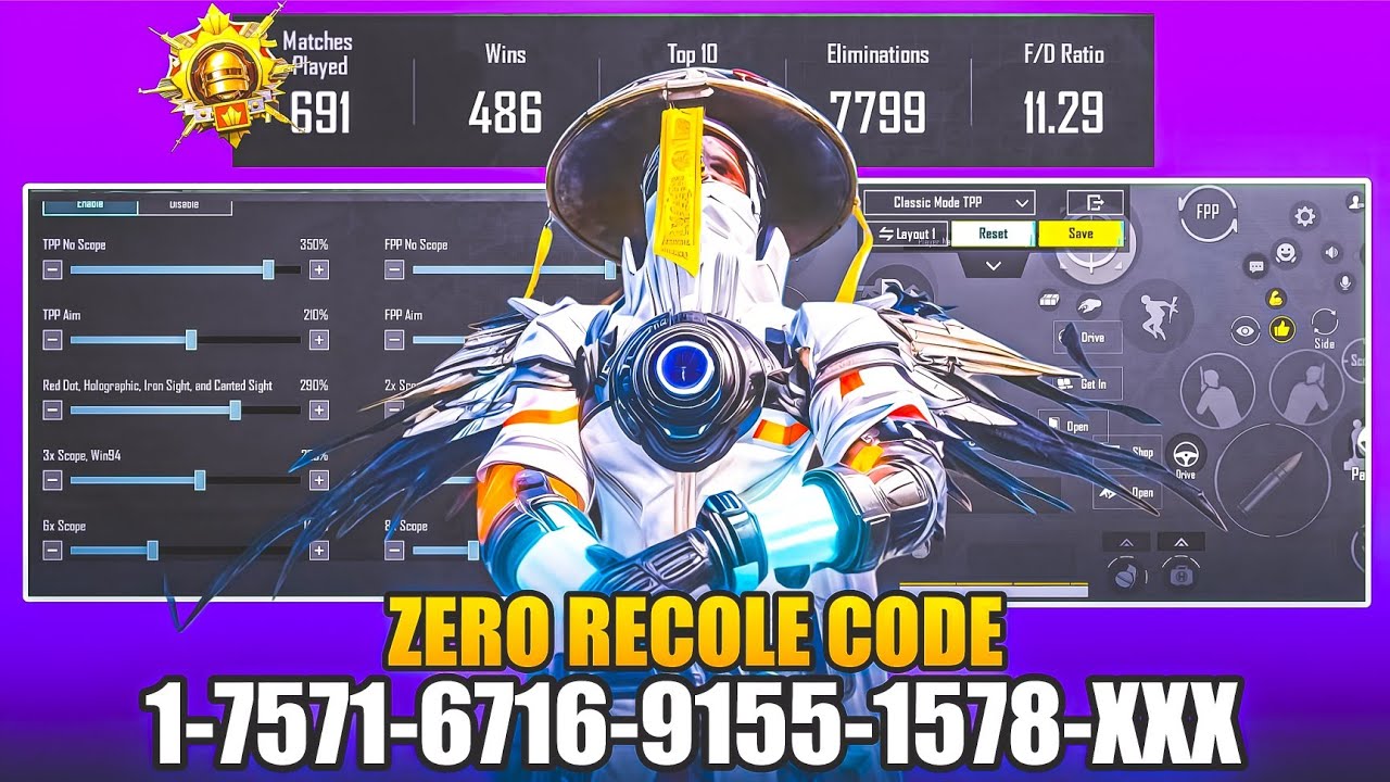 BGMI SENSITIVITY SETTINGS 2026 😍| BGMI ZERO RECOIL SENSITIVITY 👌| BGMI BEST SENSITIVITY SETTINGS.