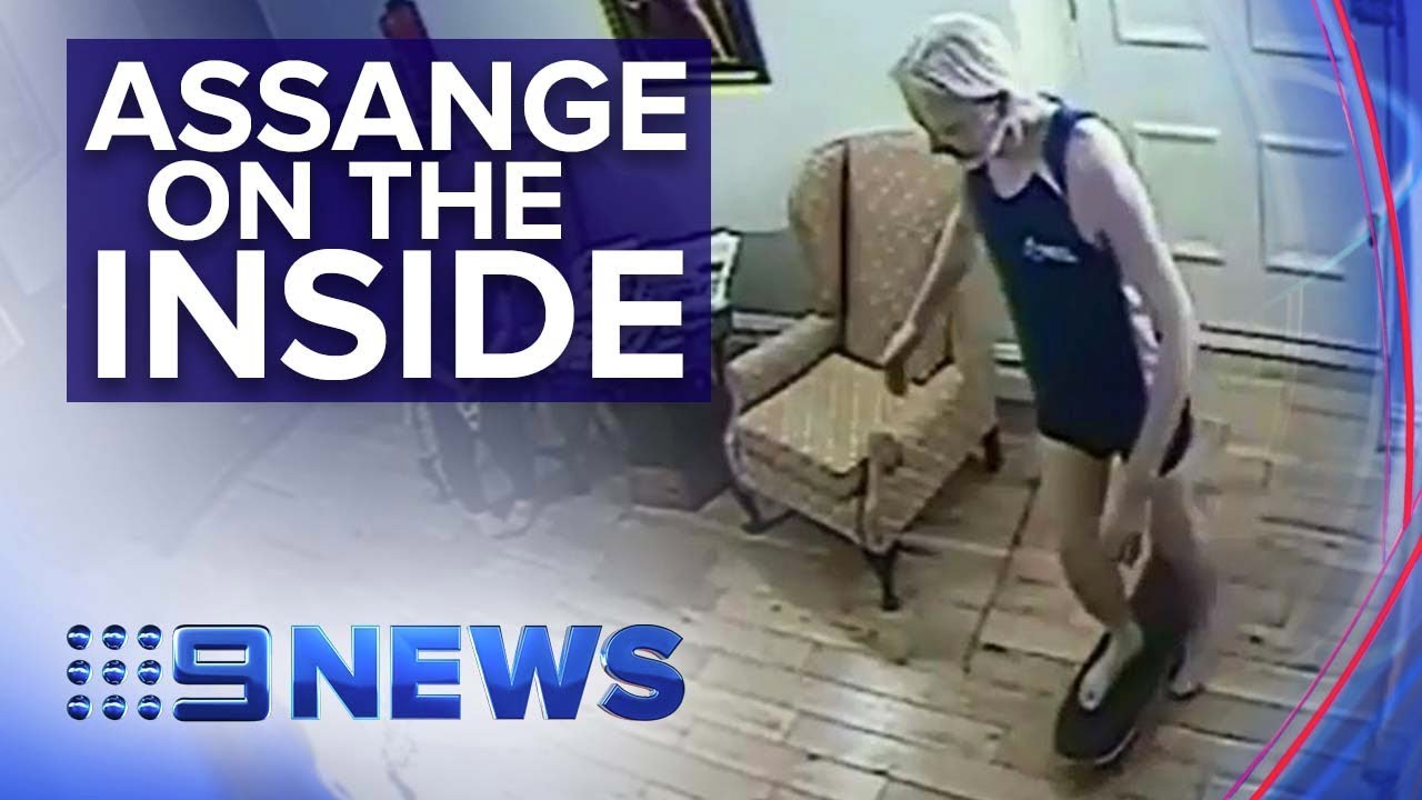 See what the Wikileaks chief got up to inside an Ecuadorian embassy | Nine News Australia