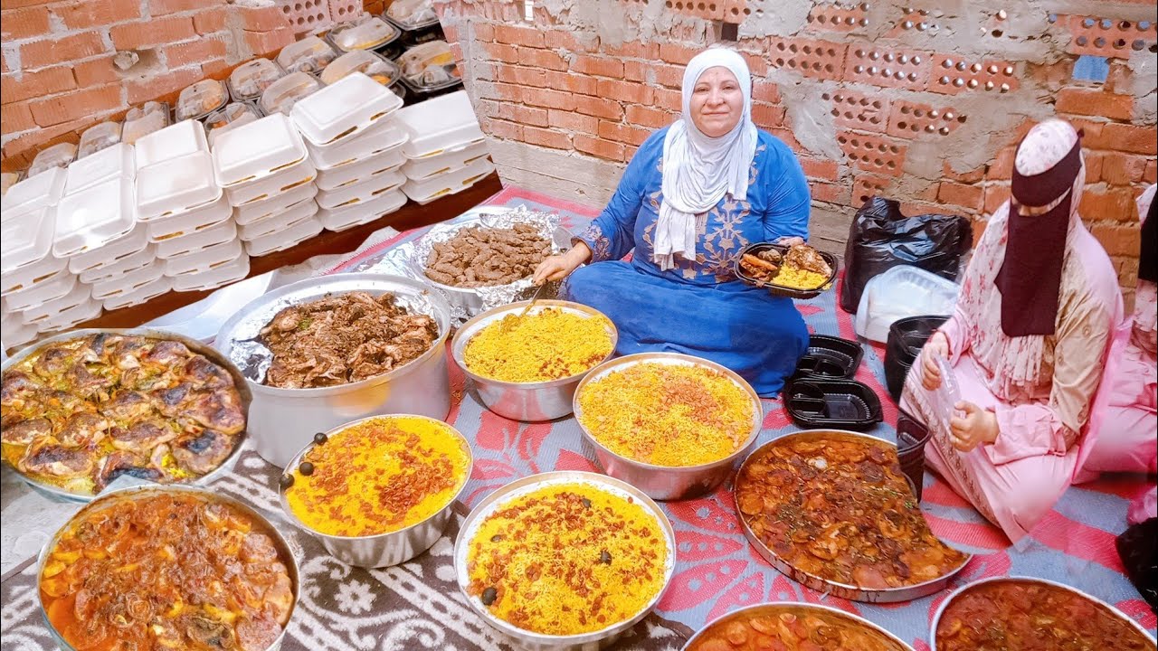 يا ام العريس  الله يتم عليكى  افراح افراح واكلات بتكات عسليه  واكلات متميزه