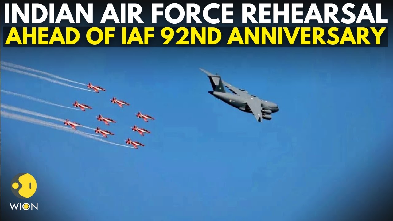 IAF LIVE: IAF conducts full dress rehearsal in Chennai ahead of its 92nd anniversary celebration