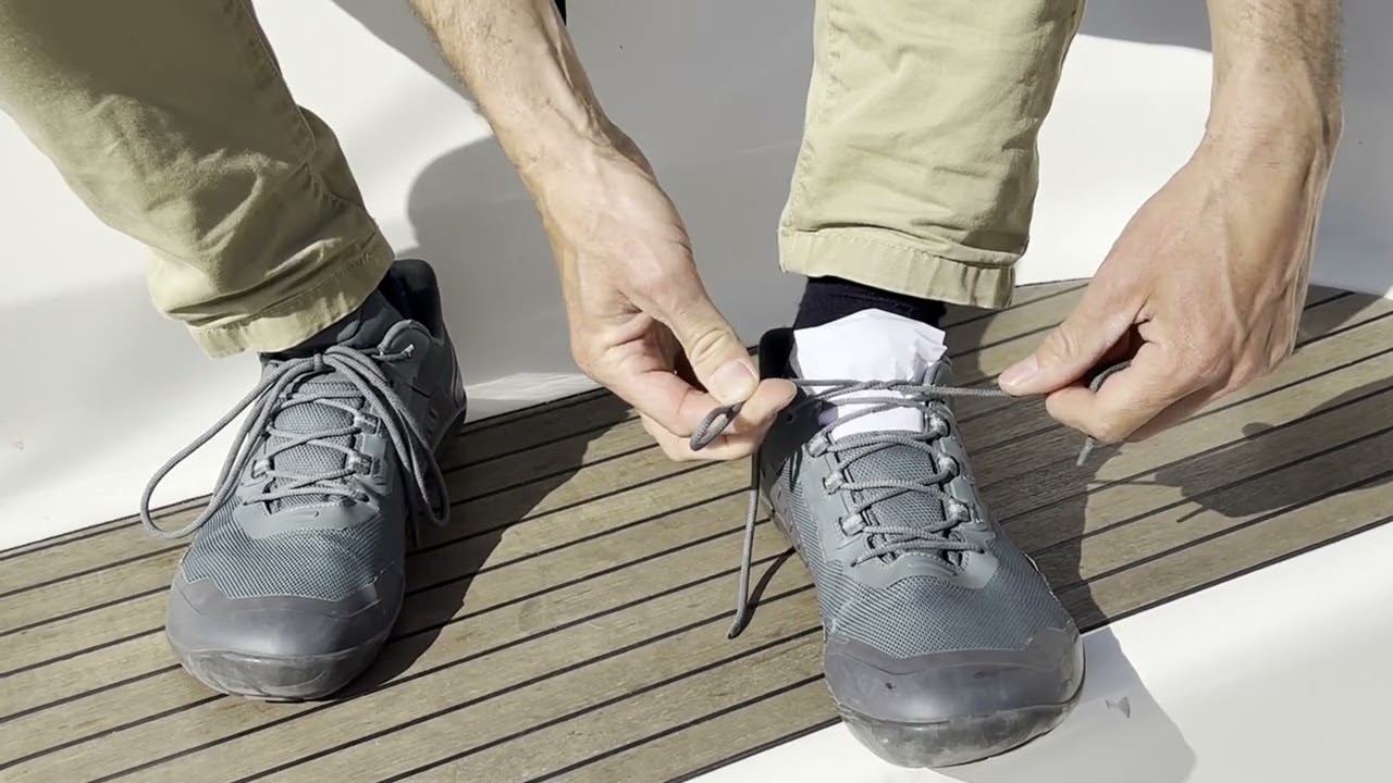 Wie binde ich einen Schuh?