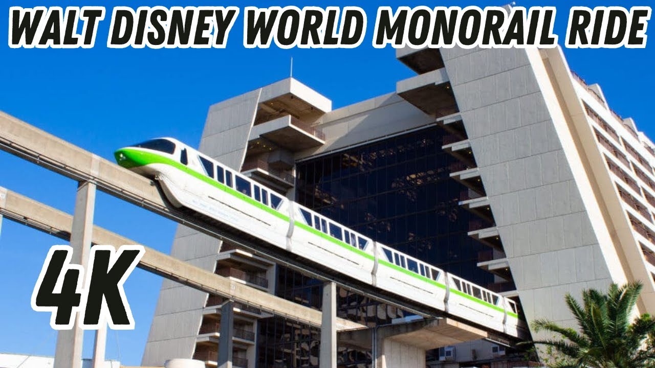 Walt Disney World Monorail Ride from Magic Kingdom to Contemporary Resort