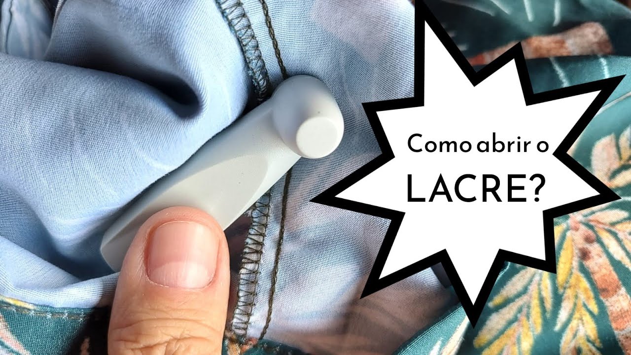 Como tirar lacre de roupas. Não use fogo. Melhor método!!!