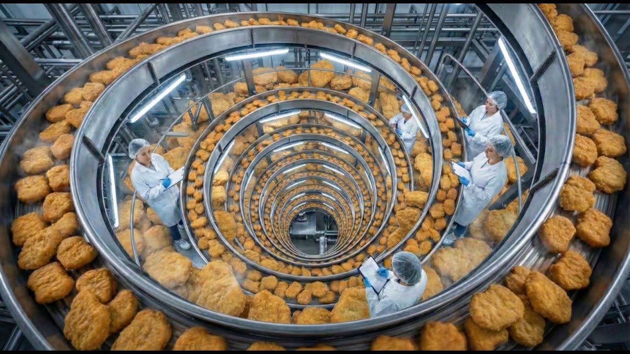 How 20 Million Chicken Nuggets Are Made Every Day (Full Factory Tour)
