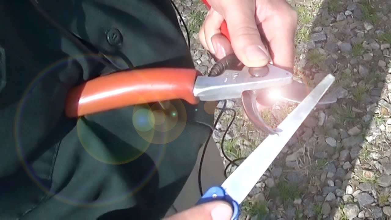 How to Sharpen Pruning Shears Video - SCARY SHARP PRUNING SHEARS