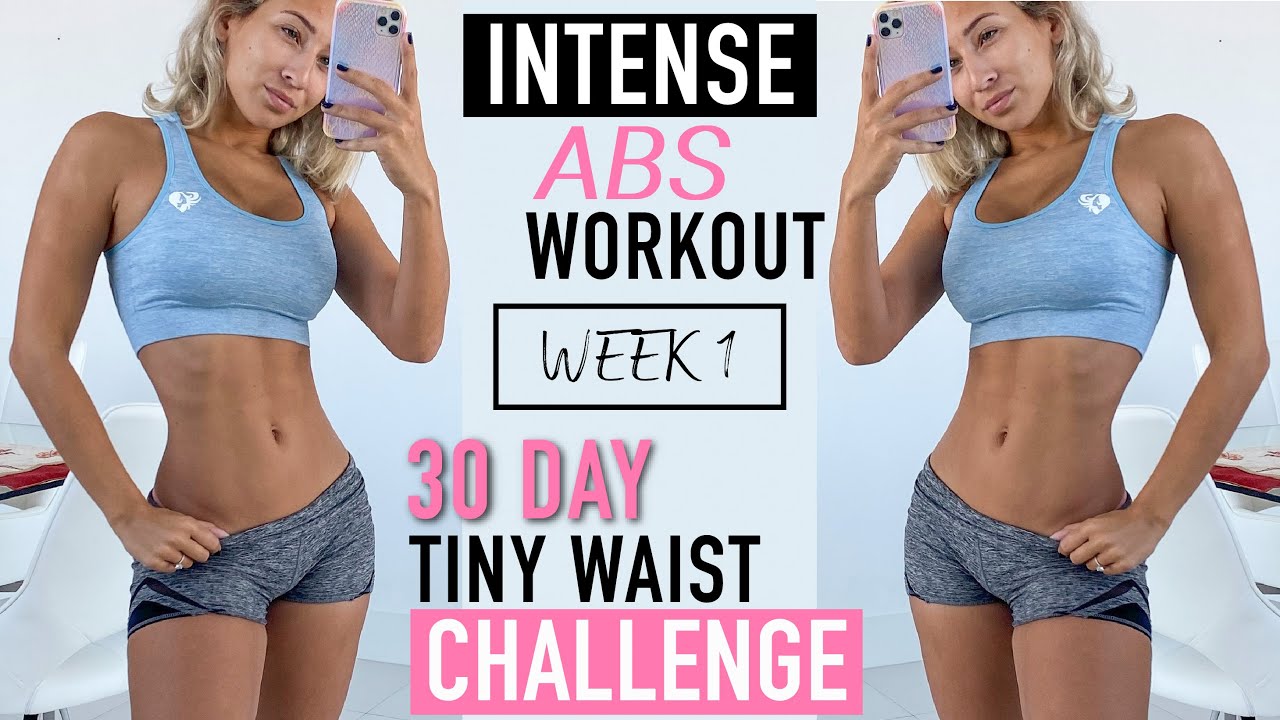 Intense Abs Workout 🌟 WEEK 1, 30 Day Tiny Waist Challenge!