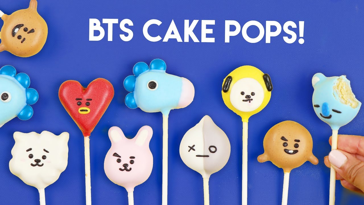 Как приготовить кейк-попсы BTS / BT21!