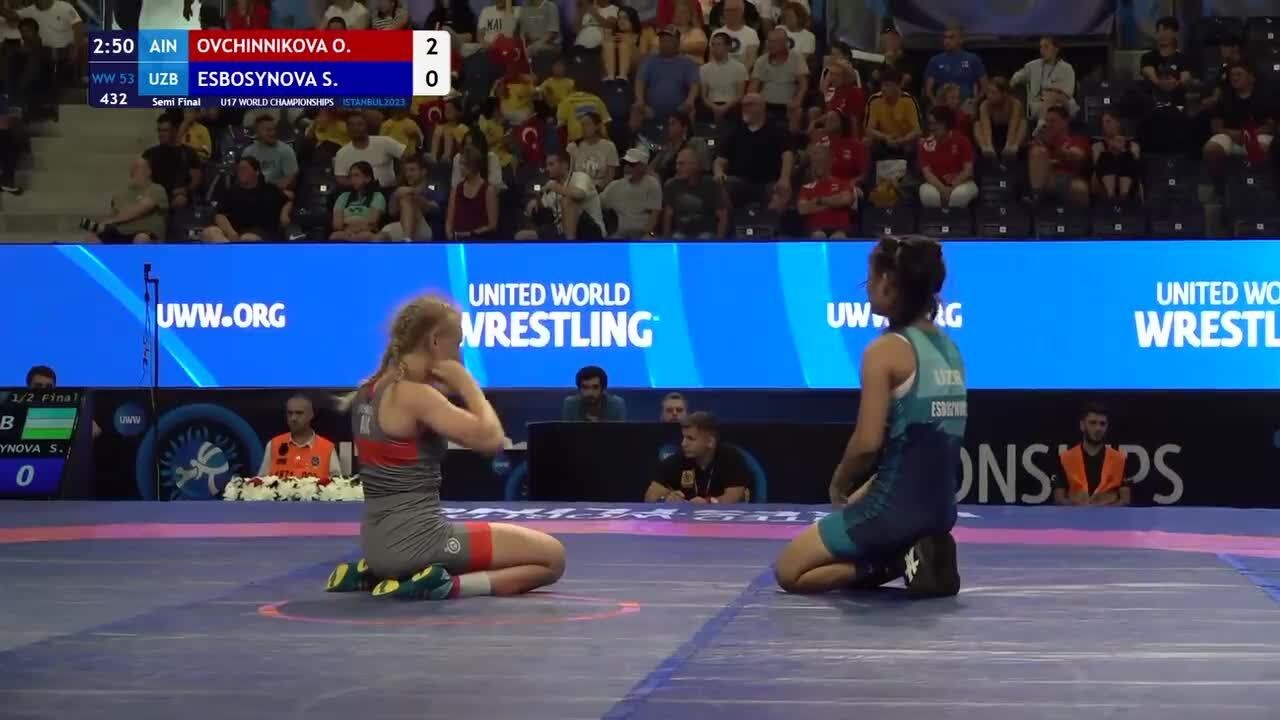 Semi Final • WW 53Kg • Olga OVCHINNIKOVA (AIN) vs. Sakibjamal ESBOSYNOVA (UZB)