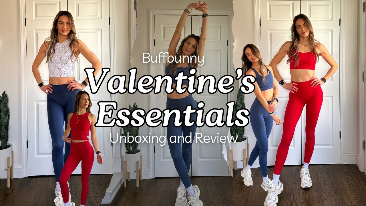 Valentine’s Day Buffbunny Try-On | Essentials Collection for Cardio, Recovery & Self-Love