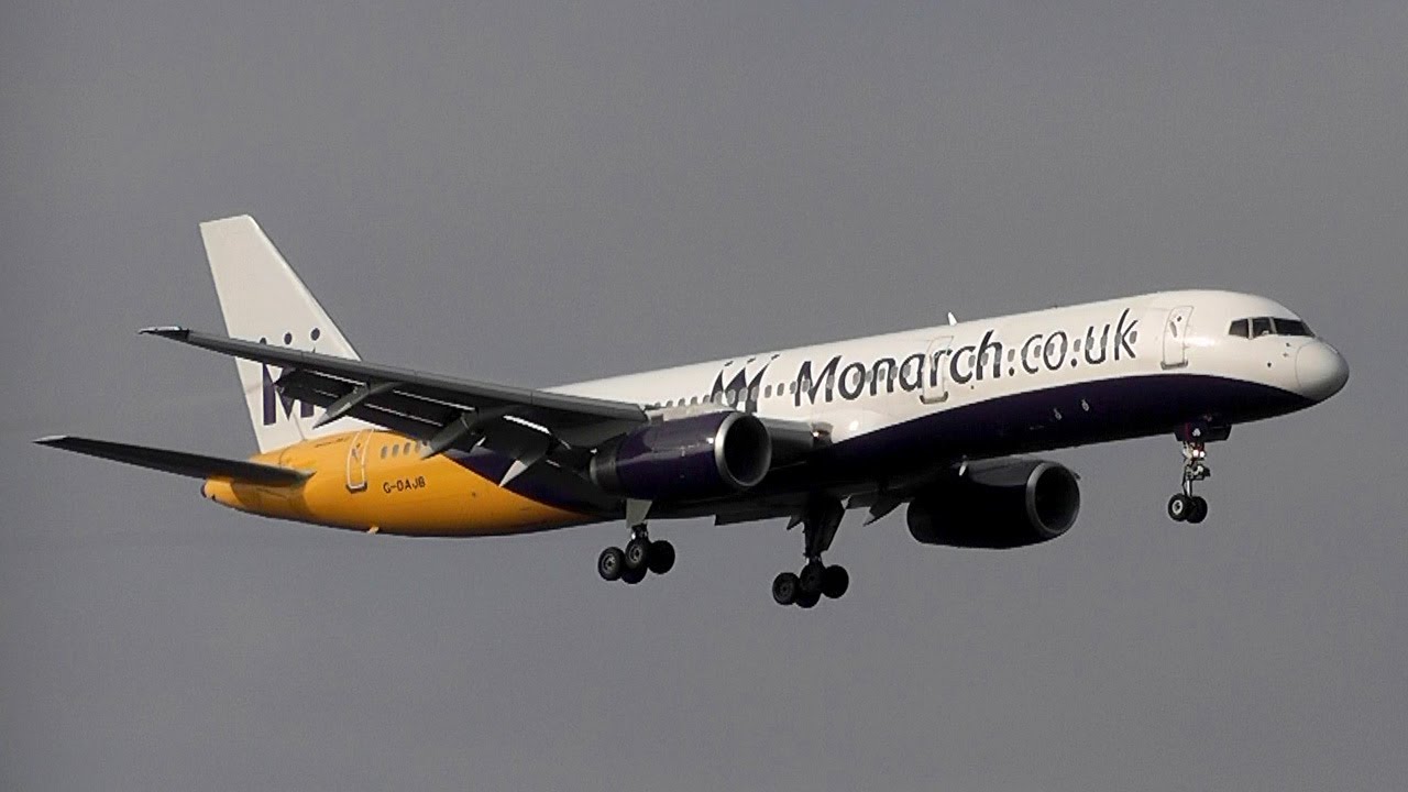Monarch A300-600 and B757-200 landing and take off at Friedrichshafen [HD]