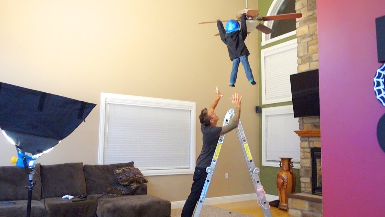 CRAZY CEILING FAN TRICK!!
