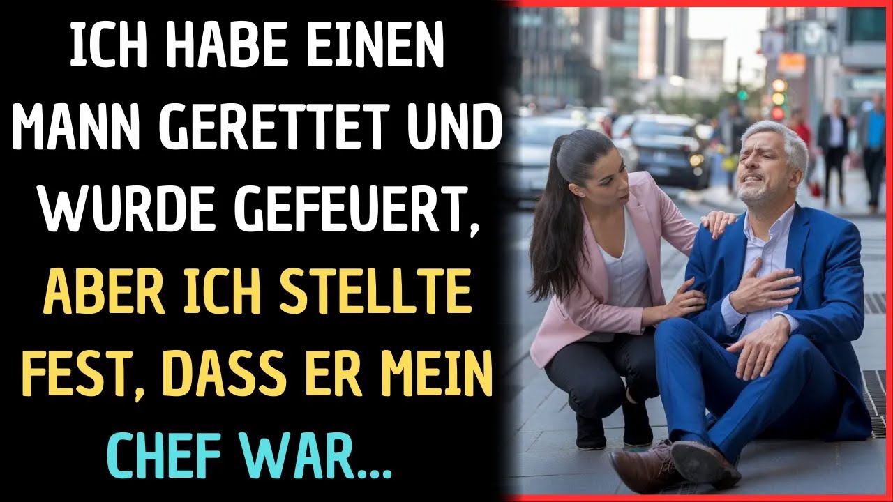 Ich habe einen Mann gerettet und wurde gefeuert, aber ich stellte fest, dass er mein Chef war