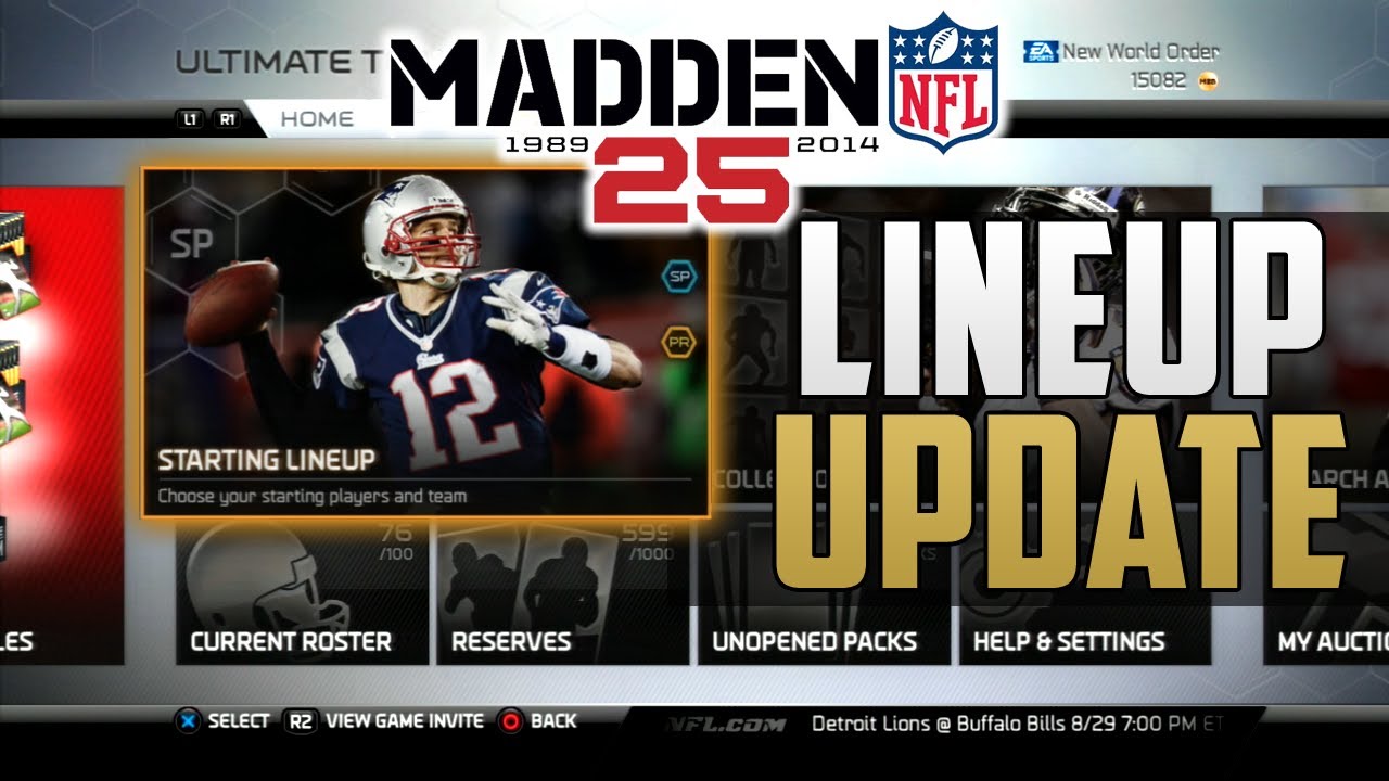 Madden 25 Ultimate Team - Lineup Update #1 | 99 Short Pass Chemistry