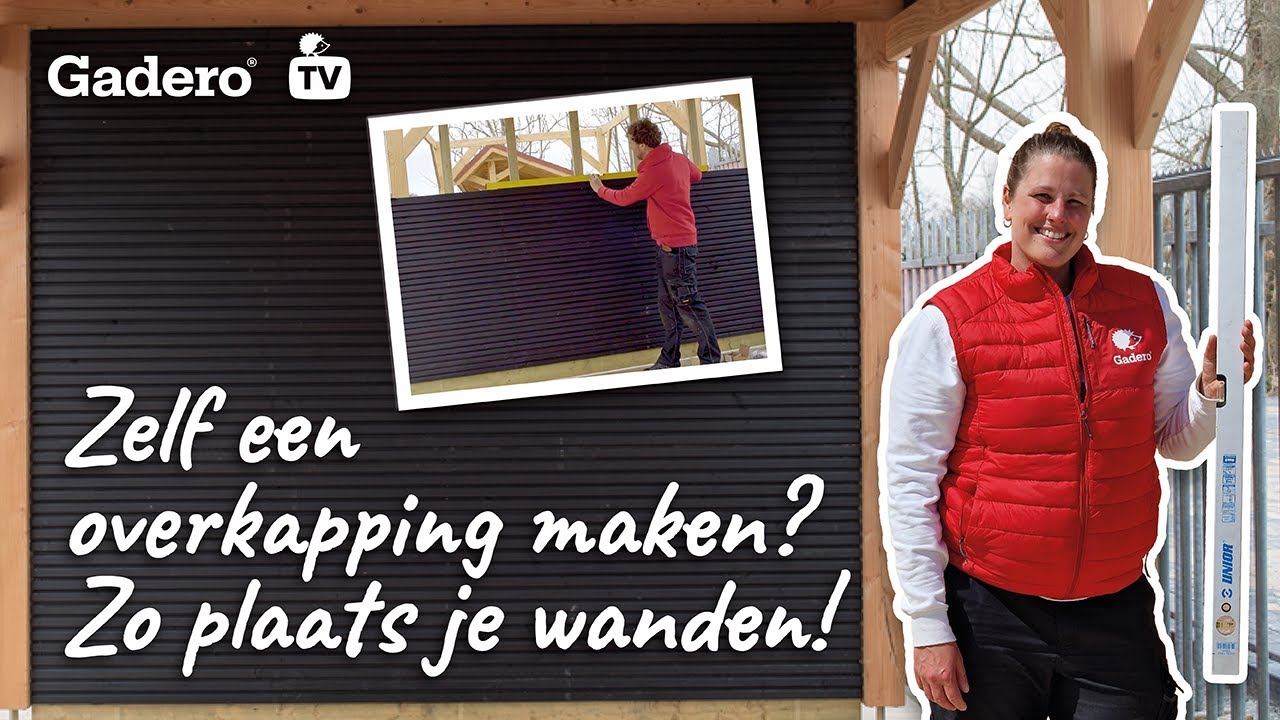 Zelf een overkapping maken? Zo plaats je wanden!